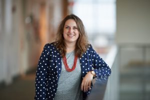 Elizabeth Charash '18 (CLAS) poses for a portrait at Laurel Hall on Oct. 28, 2016. (Peter Morenus/UConn Photo)
